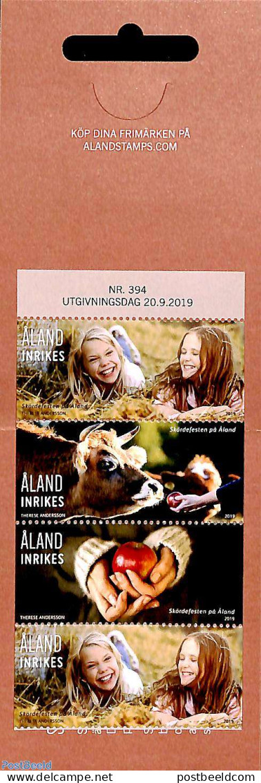 Aland 2019 Harvest Booklet, Mint NH, Nature - Cattle - Fruit - Stamp Booklets - Frutta