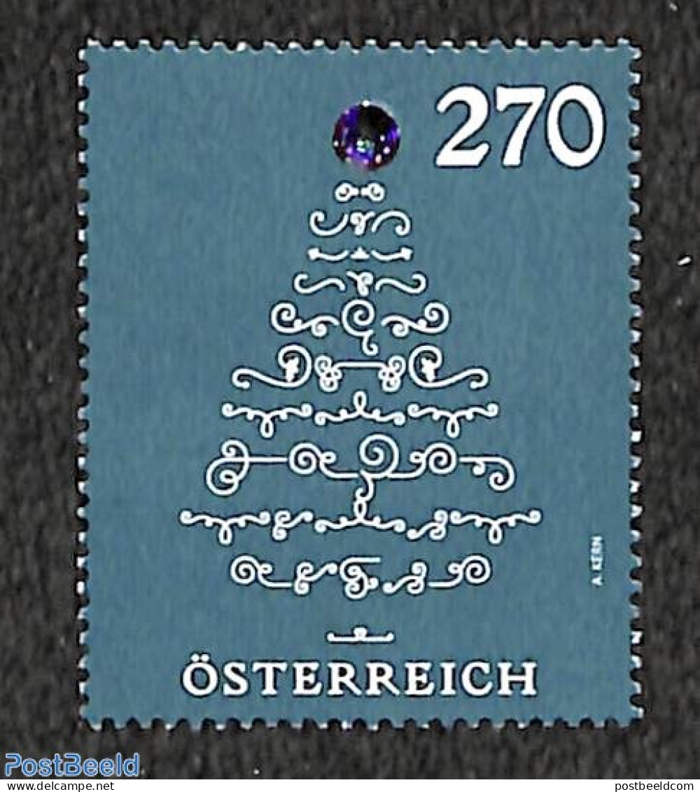 Austria 2019 Christmas 1v, Mint NH, Religion - Various - Christmas - Other Material Than Paper - Unused Stamps