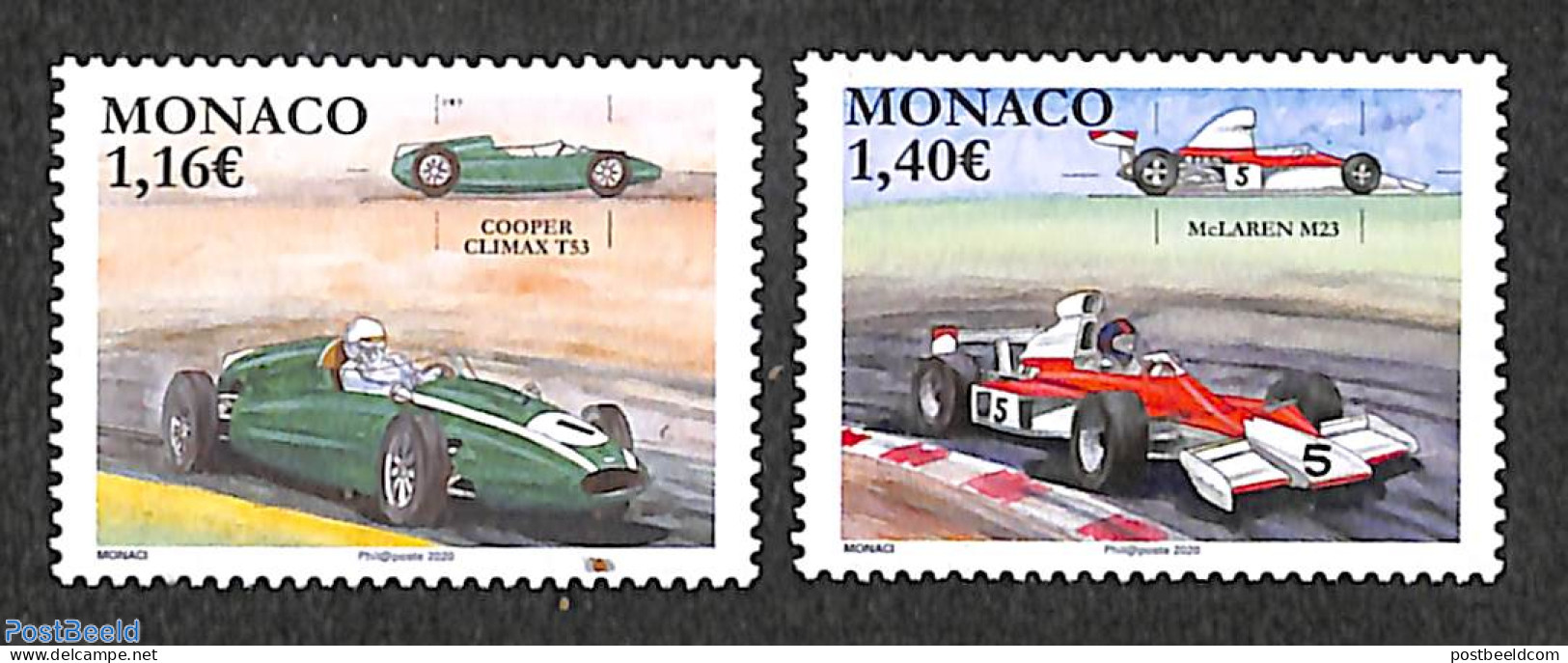 Monaco 2020 Legendary Sport Cars 2v, Mint NH, Sport - Transport - Autosports - Automobiles - Neufs