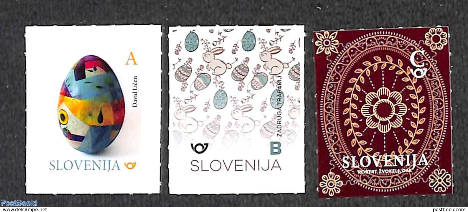Slovenia 2020 Easter 3v S-a, Mint NH, Religion - Religion - Slovénie