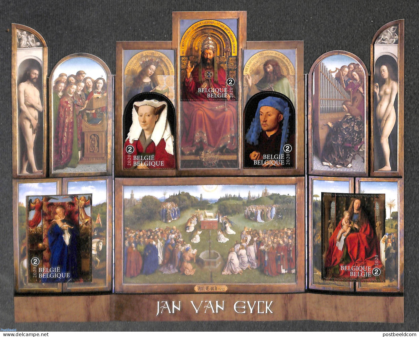 Belgium 2020 Jan Van Eijk 5v In Booklet, Mint NH, Stamp Booklets - Art - Paintings - Ongebruikt