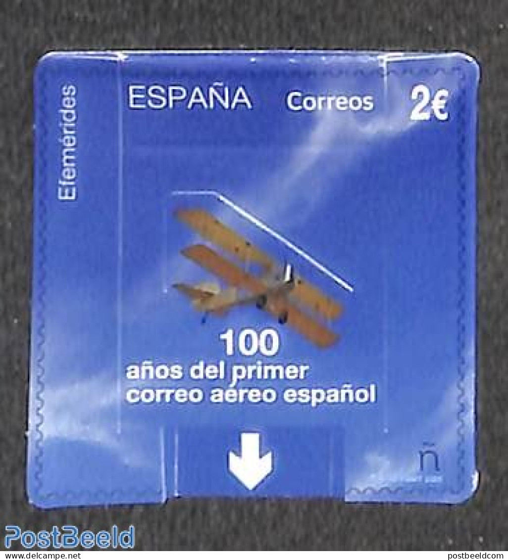 Spain 2020 100 Years Airmail Stamps 1v, Mint NH, Transport - Aircraft & Aviation - Ongebruikt