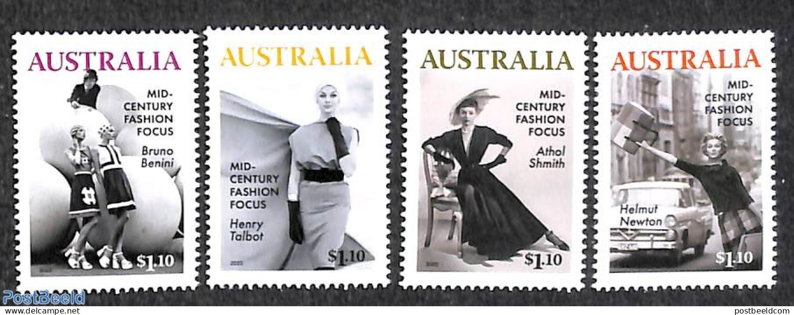 Australia 2020 Fashion Focus 4v, Mint NH, Transport - Automobiles - Art - Fashion - Nuovi