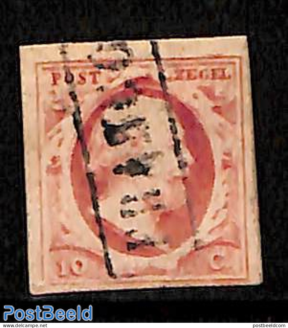 Netherlands 1852 10, Used, FRANCO Box, Used Stamps - Oblitérés