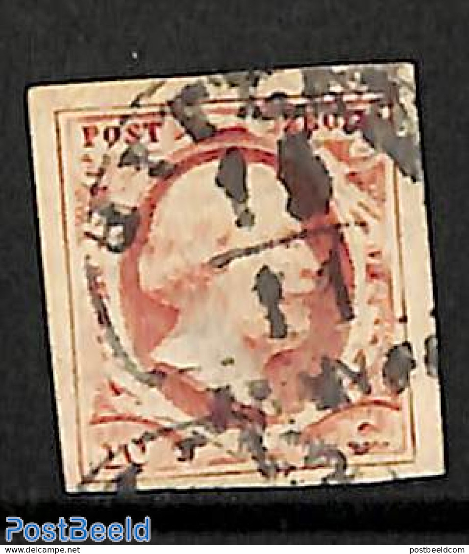 Netherlands 1852 10c, Used, Used Stamps - Usados