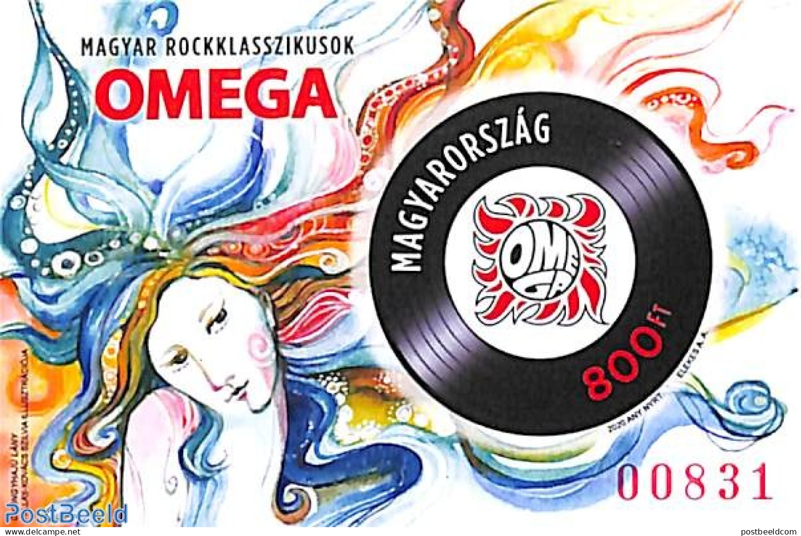 Hungary 2020 Rock Omega S/s With Red Number, Mint NH, Performance Art - Music - Nuovi