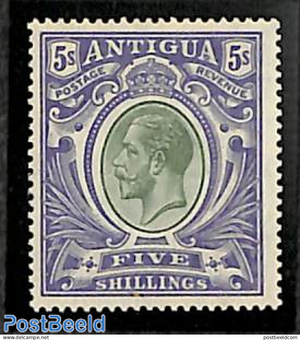 Antigua & Barbuda 1913 Definitive, King George V 1v, Unused (hinged) - Antigua And Barbuda (1981-...)