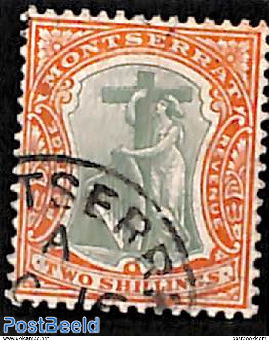 Montserrat 1905 2sh, WM Multiple Crown, Stamp Out Of Set, Used Stamps - Autres & Non Classés