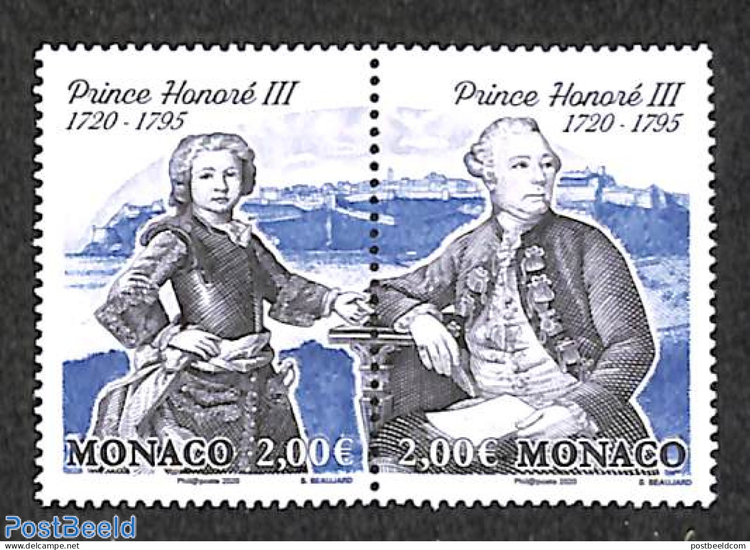 Monaco 2020 Prince Honoré III 2v [:], Mint NH, History - Kings & Queens (Royalty) - Ungebraucht