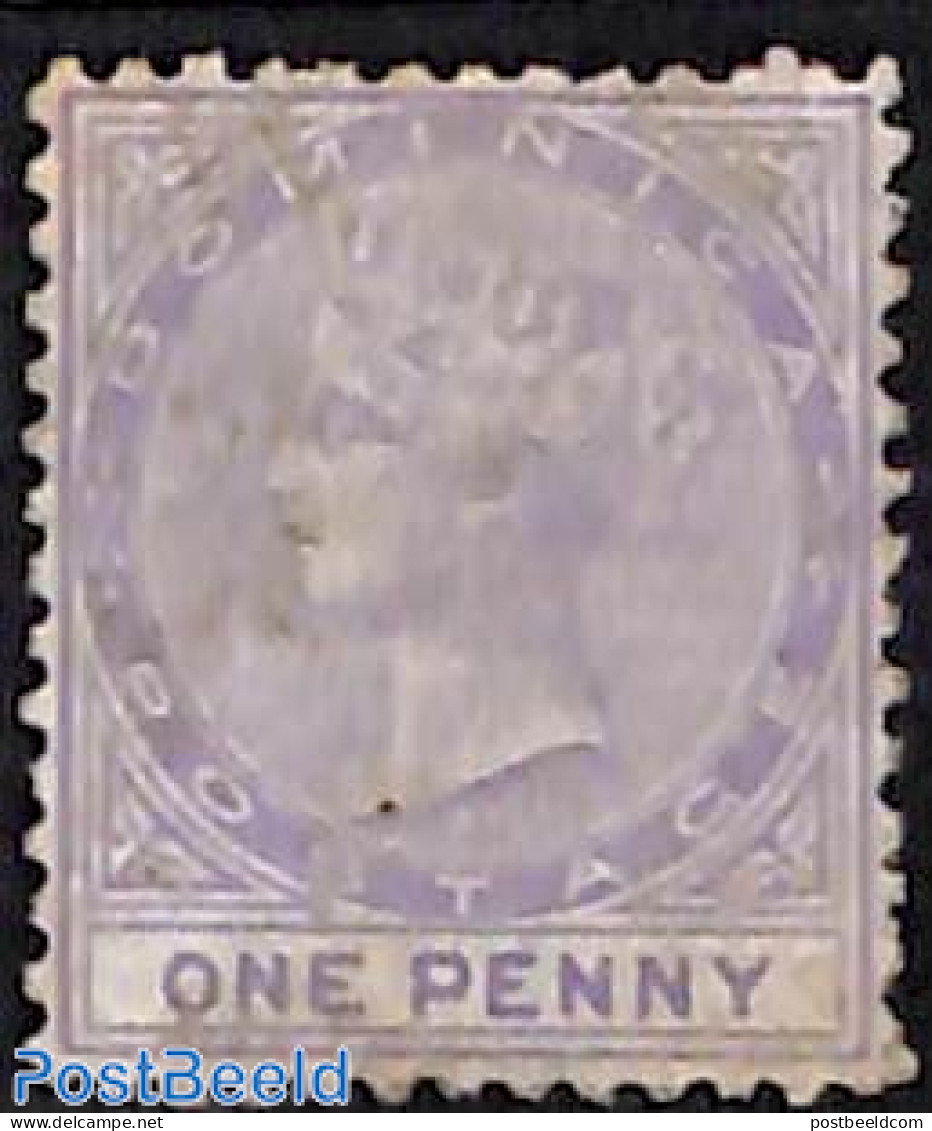 Dominica 1874 1d, Perf. 12.5, WM CC-Crown, Used, Used Stamps - Dominicaanse Republiek
