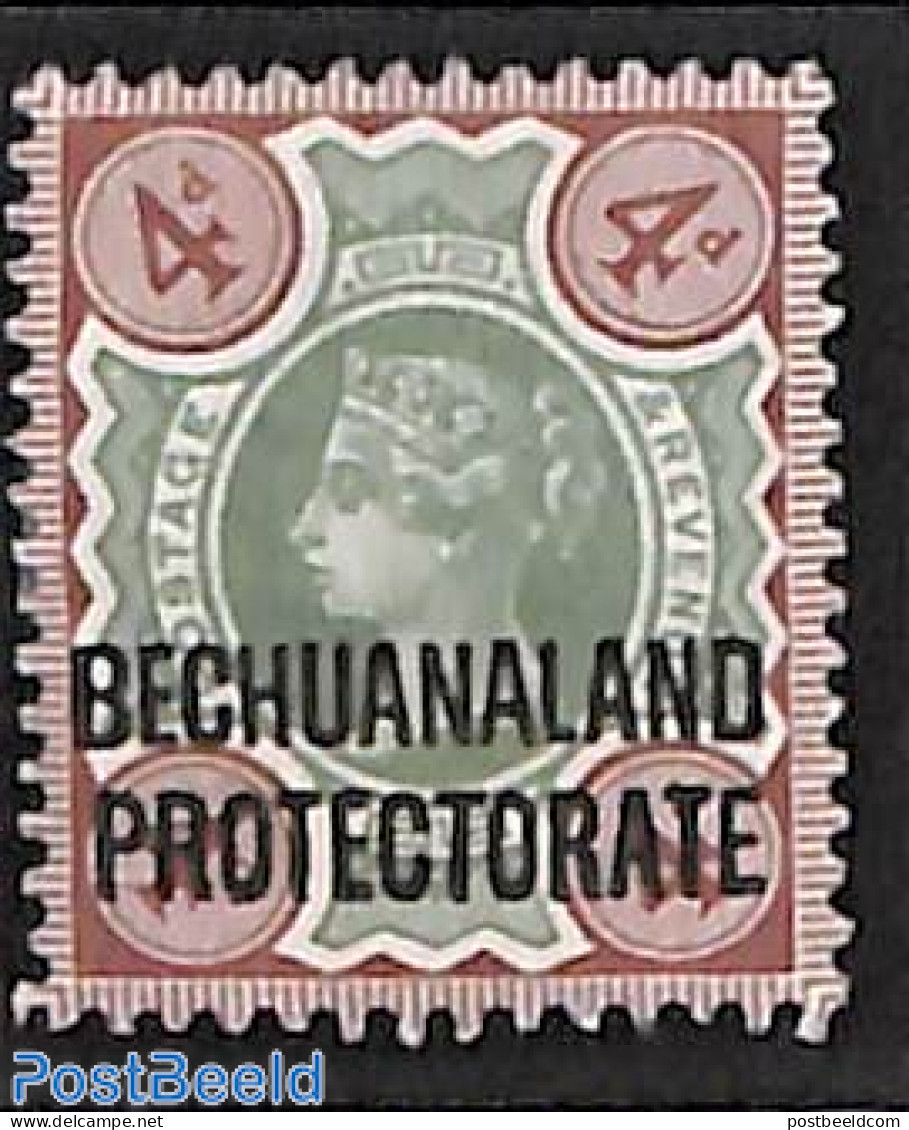 Botswana 1897 4d, Stamp Out Of Set, Unused (hinged) - Botswana (1966-...)