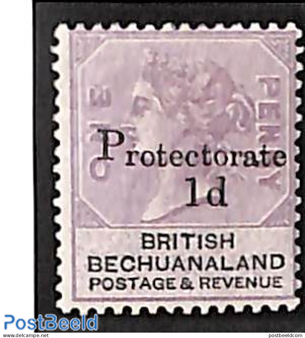 Botswana 1888 1d On 1d, Stamp Out Of Set, Unused (hinged) - Botswana (1966-...)