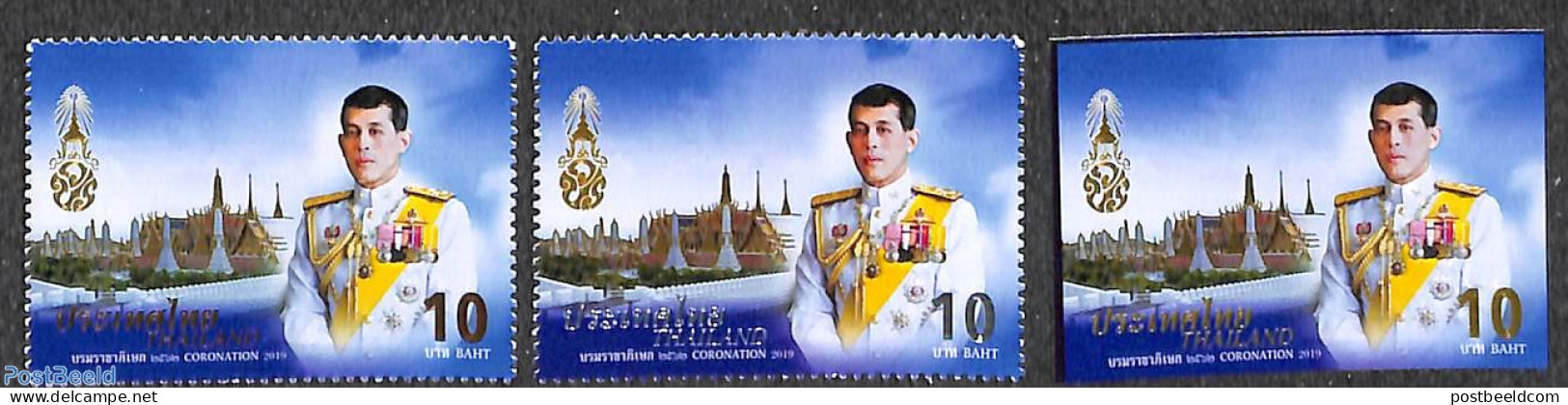 Thailand 2020 Coronation Day 3v, Mint NH, History - Kings & Queens (Royalty) - Koniklijke Families