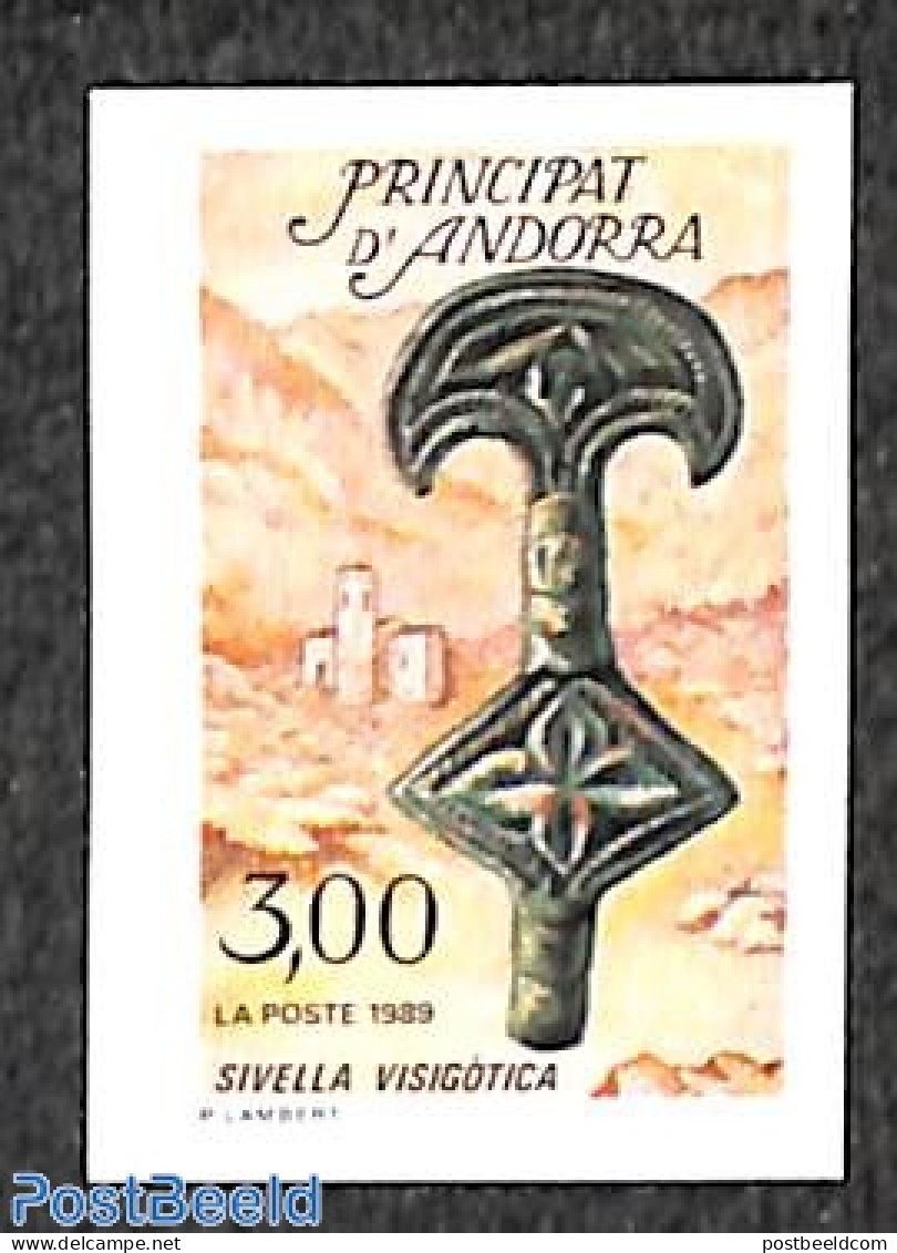 Andorra, French Post 1989 Cultural Heritage 1v, Imperforated, Mint NH, Art - Art & Antique Objects - Unused Stamps