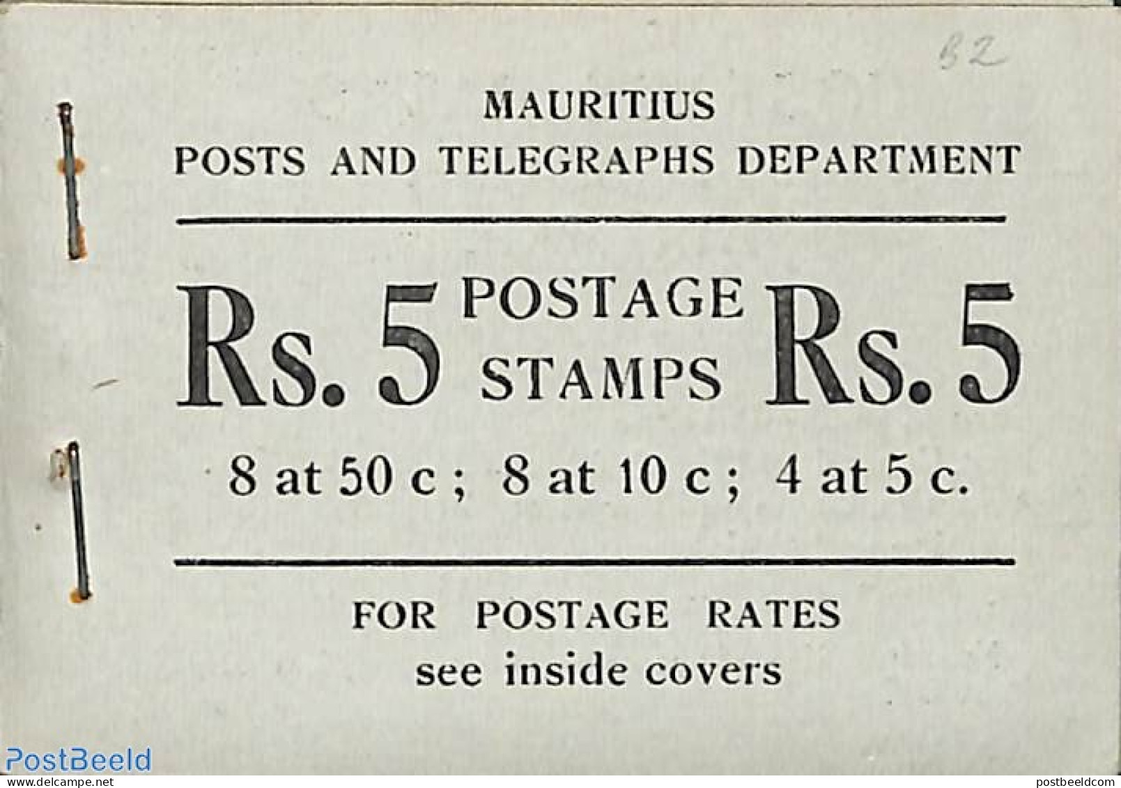 Mauritius 1953 Definitives Booklet, Mint NH, Stamp Booklets - Non Classés