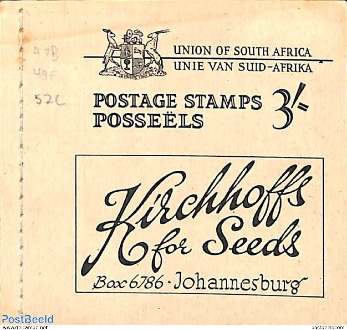 South Africa 1948 Definitives Booklet, Mint NH, Stamp Booklets - Nuevos