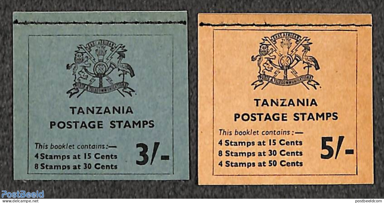 Tanzania 1965 Independence 2 Booklets, Mint NH, Stamp Booklets - Unclassified