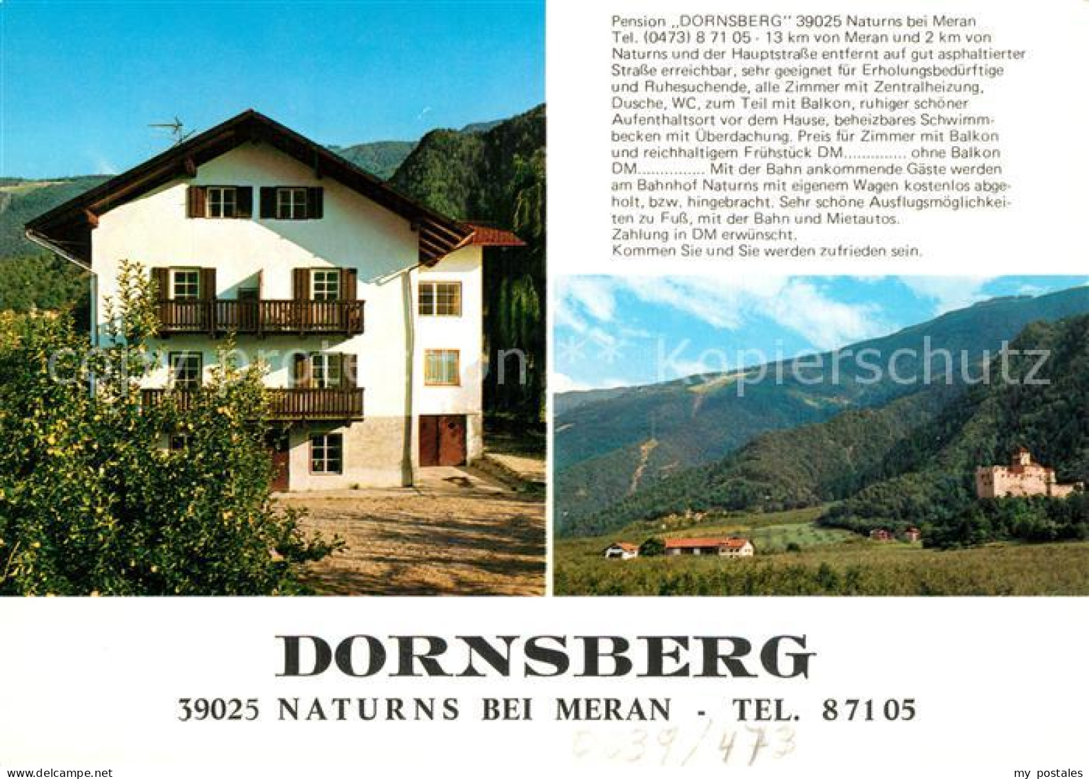 73353887 Naturns Pension Dornsberg Panorama Naturns - Autres & Non Classés