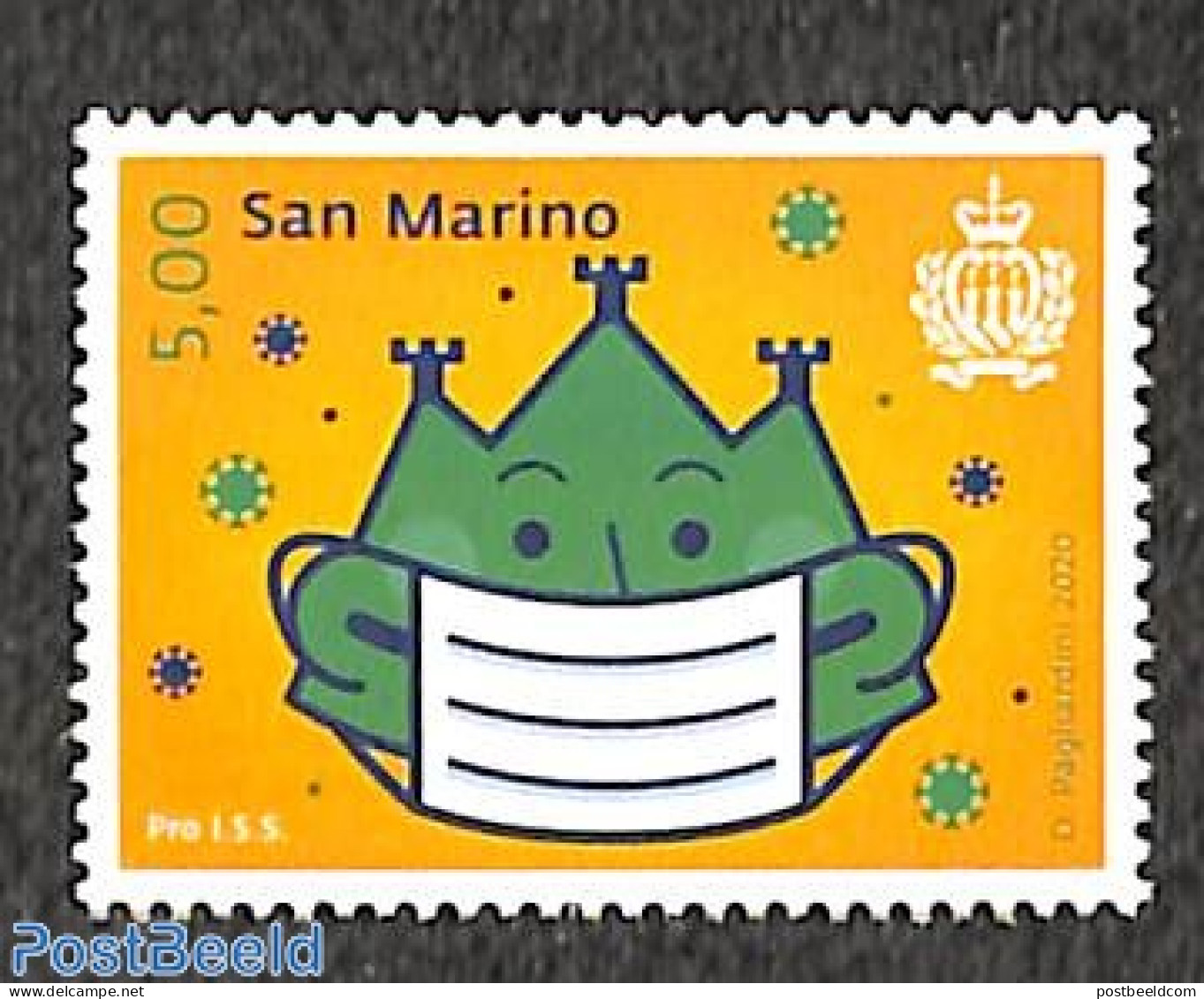 San Marino 2021 Pro ISS 1v, Mint NH, Health - Health - Corona/Covid19 - Ongebruikt