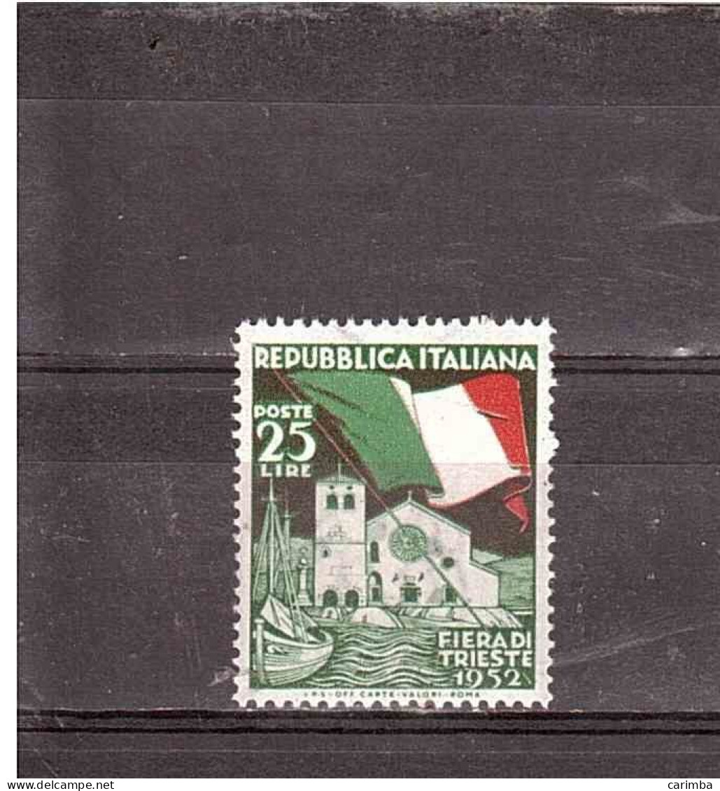 1952 L.25 FIERA DI TRIESTE - 1946-60: Mint/hinged