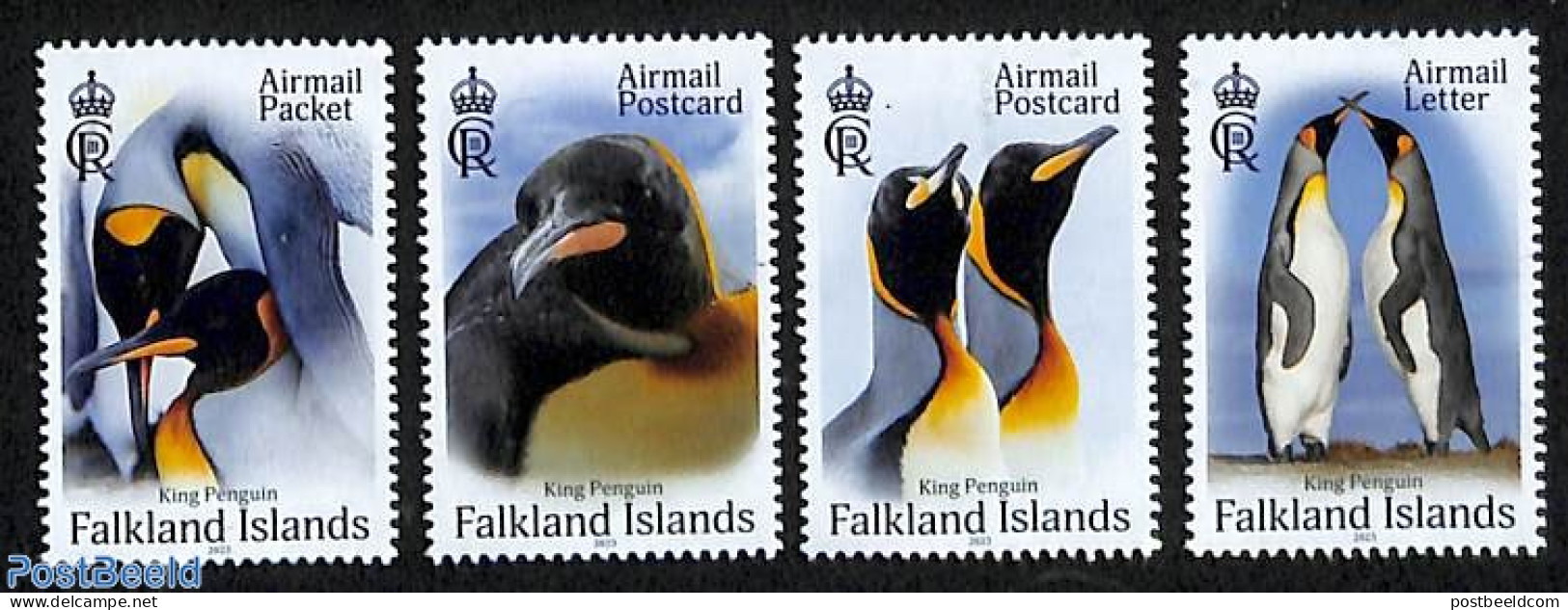 Falkland Islands 2023 King Penguin 4v, Mint NH, Nature - Birds - Penguins - Autres & Non Classés