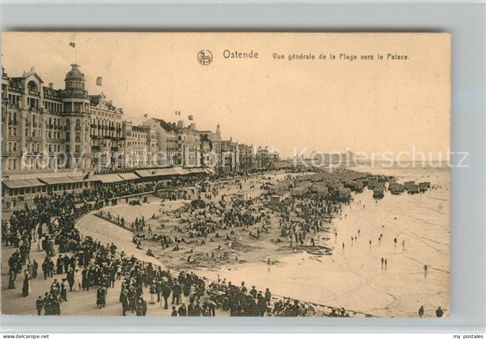 73342416 Ostende Oostende Vue De La Plage Vers Le Palace  - Oostende