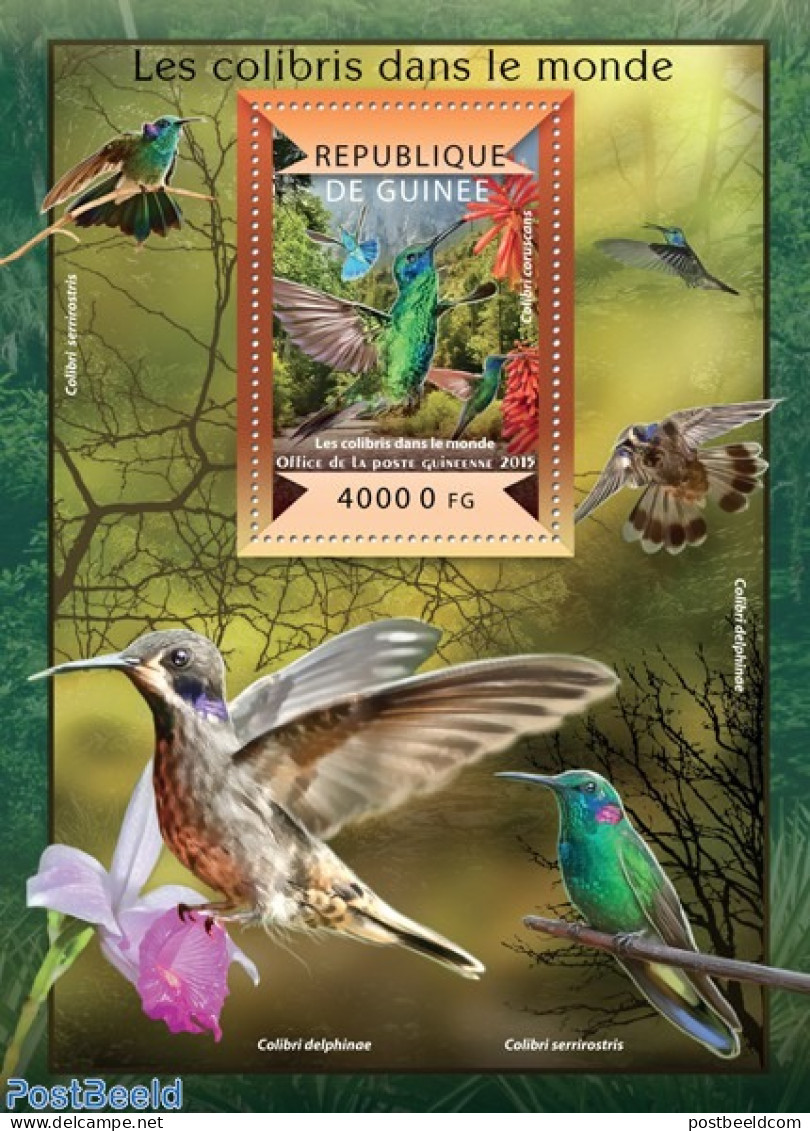 Guinea, Republic 2015 Hummingbirds, Mint NH, Nature - Birds - Hummingbirds - Sonstige & Ohne Zuordnung