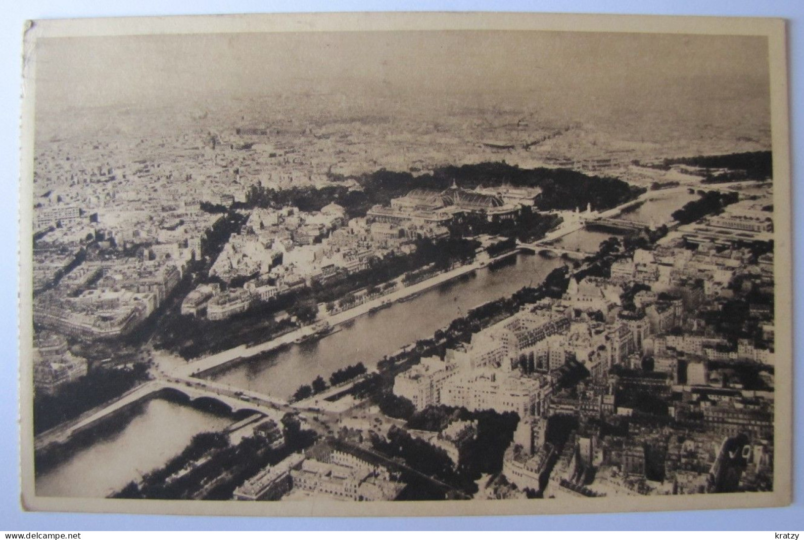 FRANCE - PARIS - Vue Panoramique Prise De La Tour Eiffel - 1937 - Mehransichten, Panoramakarten