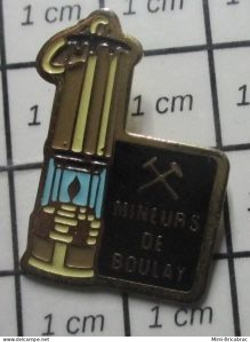 1818A Pin's Pins / Beau Et Rare / AUTRES / MINEURS DE BOULAY DE CHARBON LAMPE DE MINEUR - Other & Unclassified