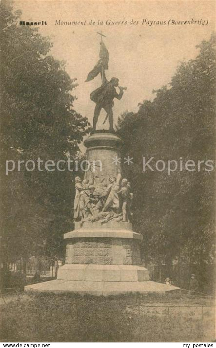 73342256 Hasselt Limburg Monument De La Guerre Des Paysans Kriegerdenkmal Hassel - Altri & Non Classificati