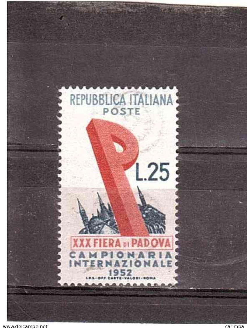 1952 L.25 FIERA DI PADOVA - 1946-60: Nuovi