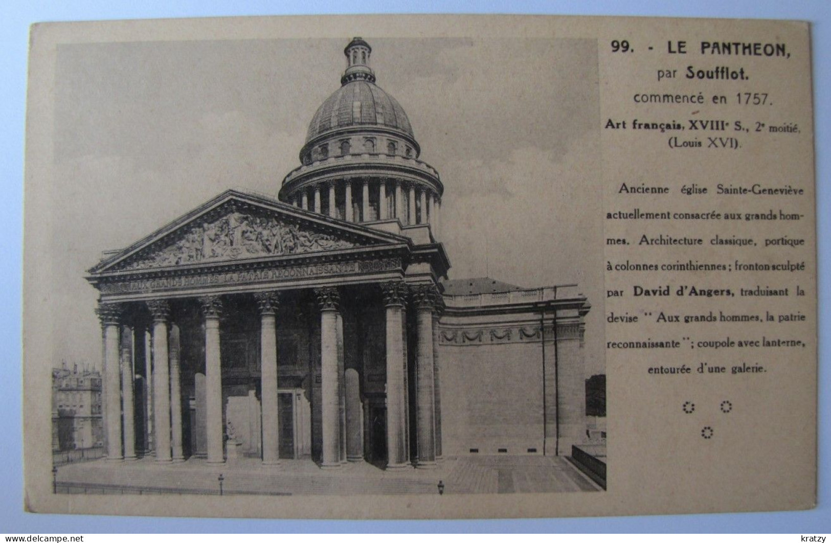 FRANCE - PARIS - Le Panthéon - Panthéon