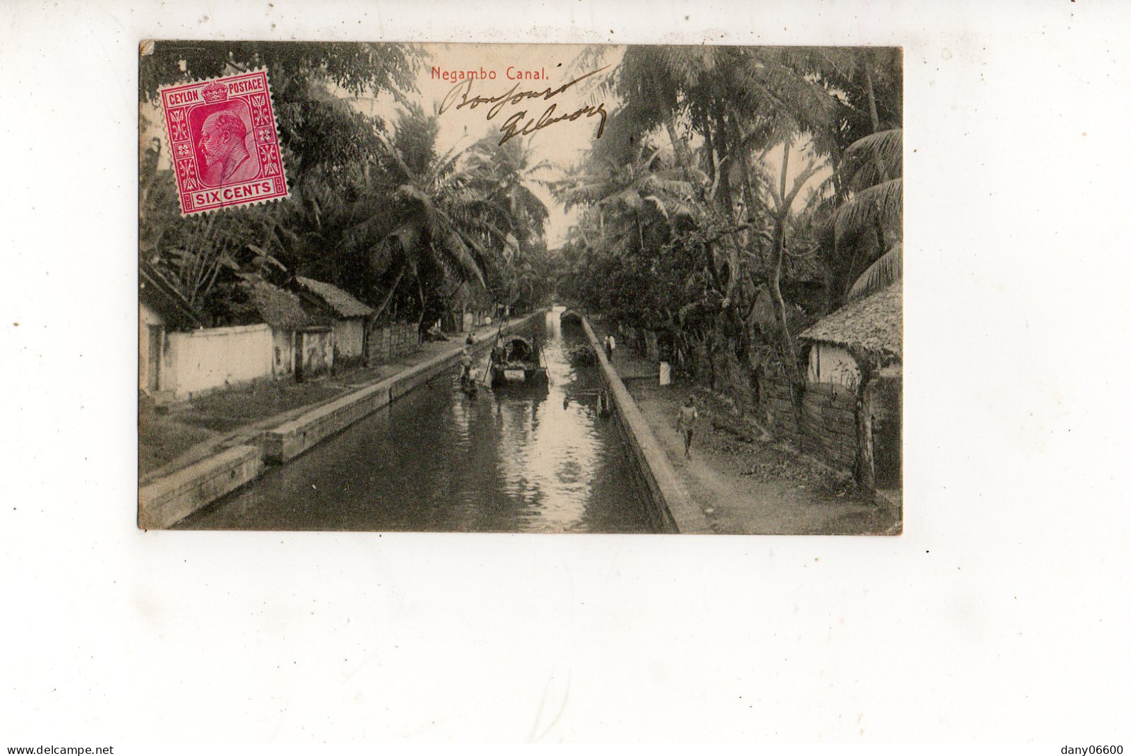NEGAMBO CANAL  (carte Animée) - Sri Lanka (Ceylon)