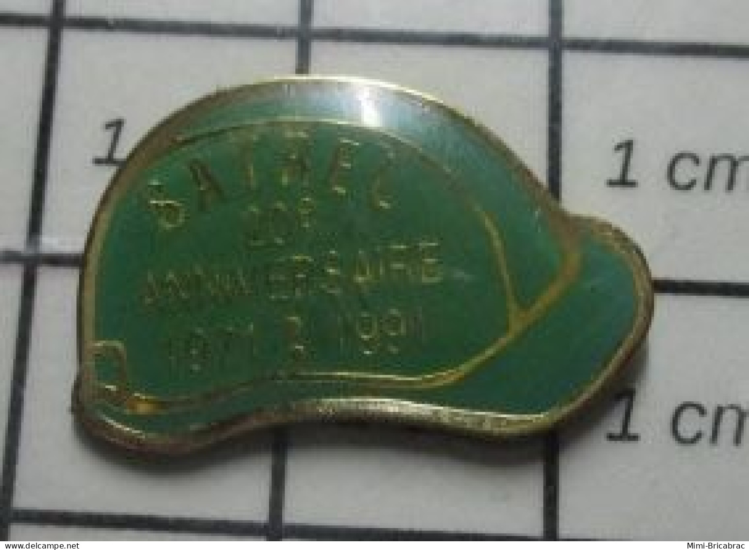 1818A Pin's Pins / Beau Et Rare / MARQUES / CaSQUE DE CHANTIER SATREL - Marcas Registradas