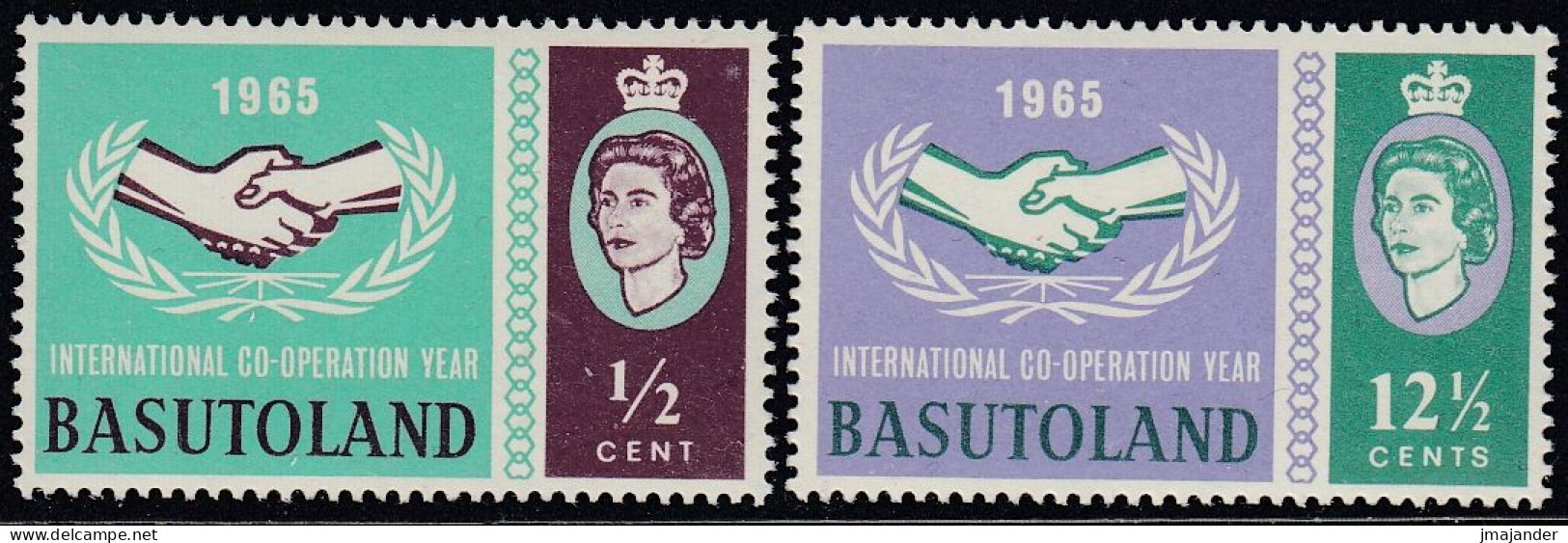 Basutoland 1965 - International Co-operation Year - Mi 97-98 ** MNH - 1965-1966 Interne Autonomie