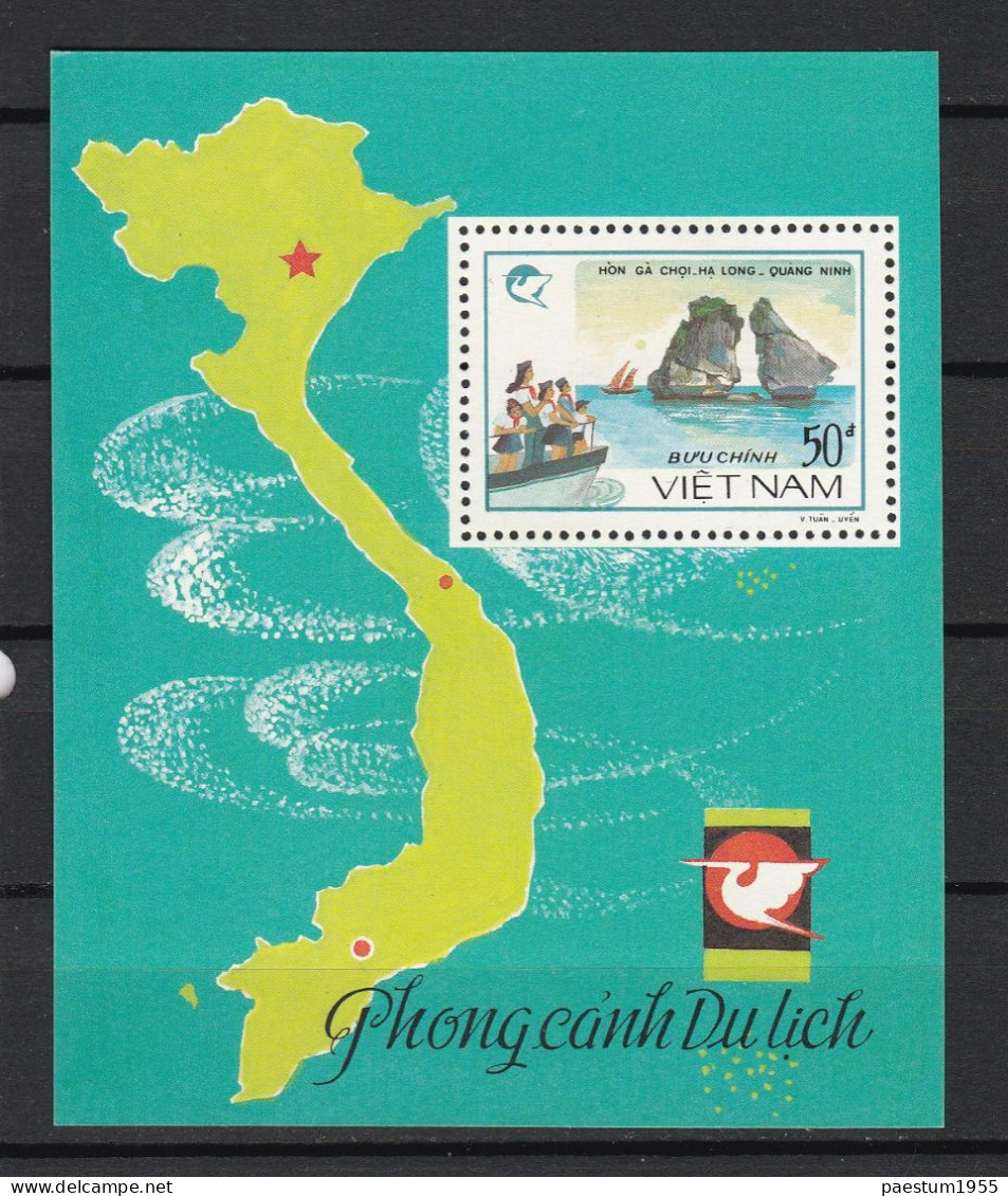 Feuillet Neuf** MNH 1988 Viêt-Nam Vietnam Tourisme Au Vietnam Rochers En Mer Quang Ninh Mi:VN BL60, Yt:VN BF43 - Vietnam