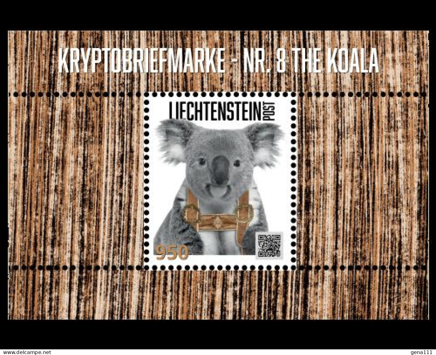 CRYPTO STAMP No. 8 The Koala. Sealed. Liechtenstein 2024 - Neufs