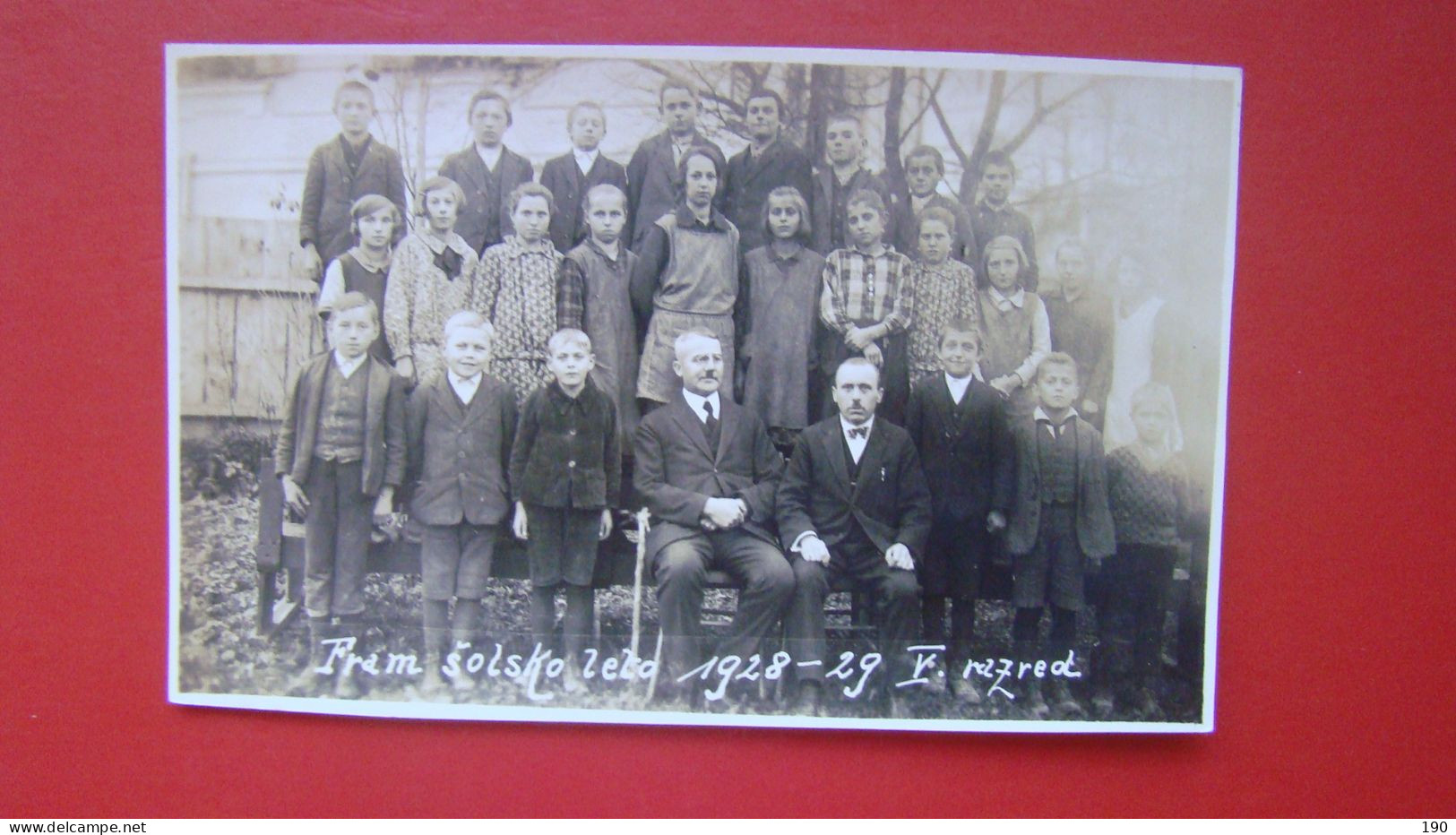 Fram Solsko Leto 1928-29 V.razred. - Slovénie