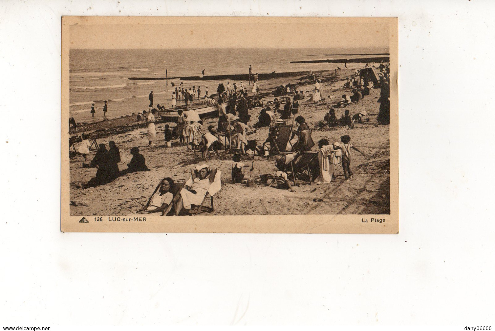 LUC SUR MER - La Plage (carte Animée) - Luc Sur Mer