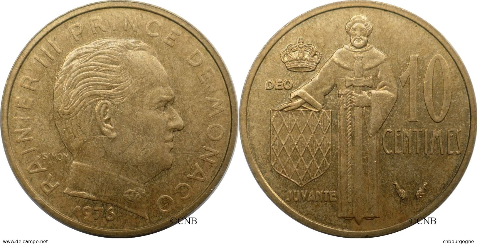 Monaco - Principauté - Rainier III - 10 Centimes 1976 - TTB+/AU50 - Mon6596 - 1960-2001 New Francs