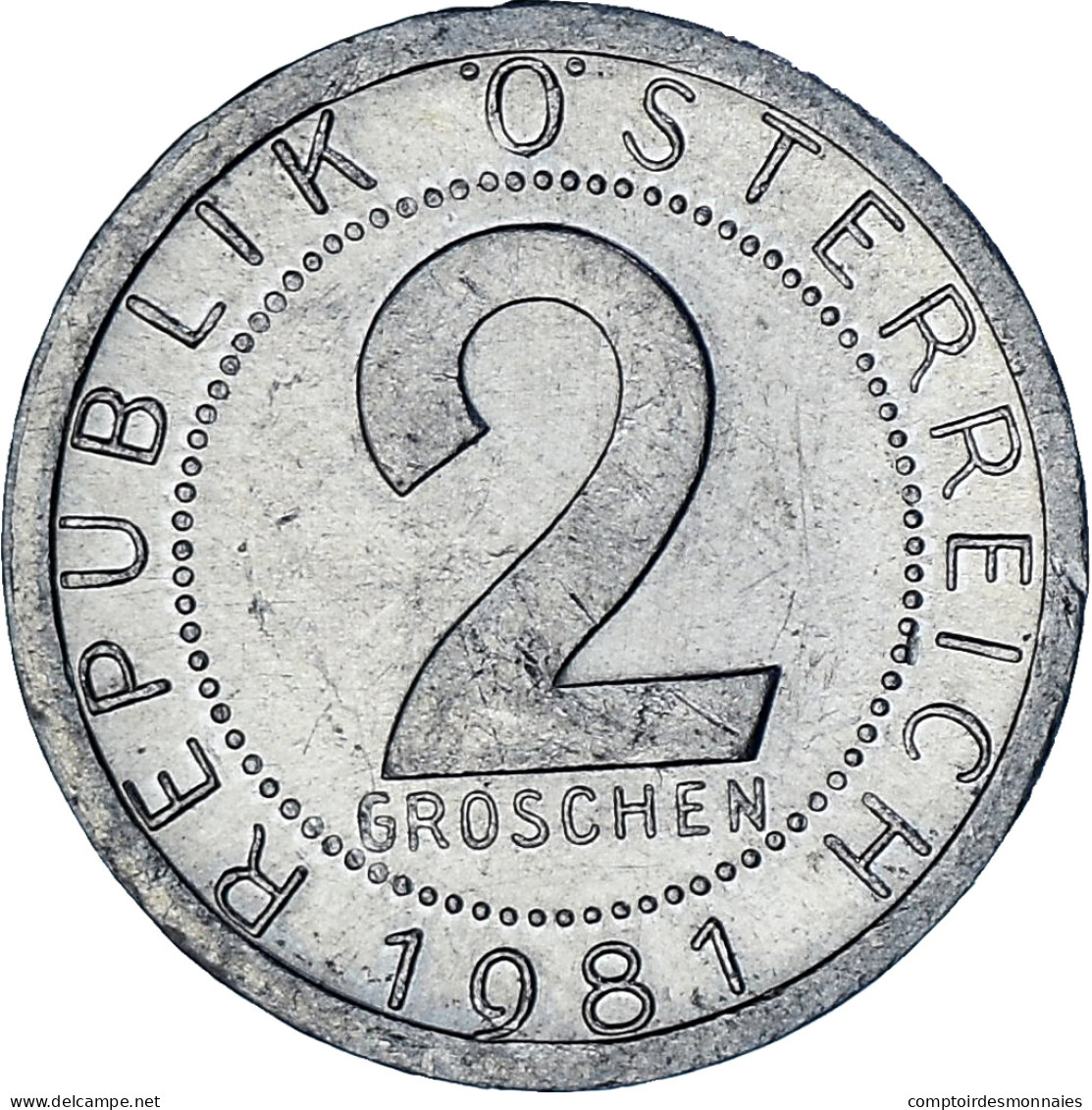 Autriche, 2 Groschen, 1981 - Oesterreich