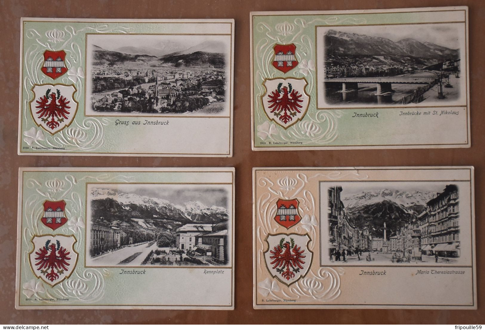 Innsbruck - Lot De 4 Cartes - Ed. E. Lehrburger, Nürnberg - Non Circulé - 1900! - Innsbruck