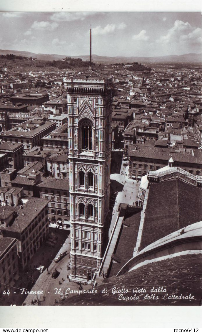 Firenze - Il Campanile Di Giotto Visto Dalla Cupola Della Cattedrale - Non Viaggiata - Firenze (Florence)
