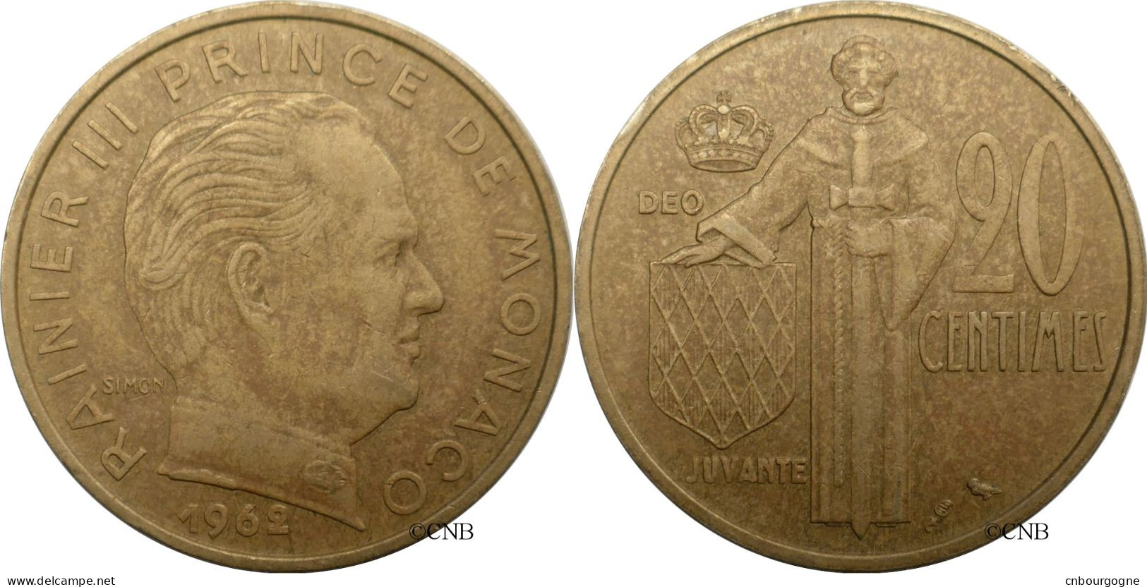 Monaco - Principauté - Rainier III - 20 Centimes 1962 - TTB/XF45 - Mon6599 - 1960-2001 Neue Francs