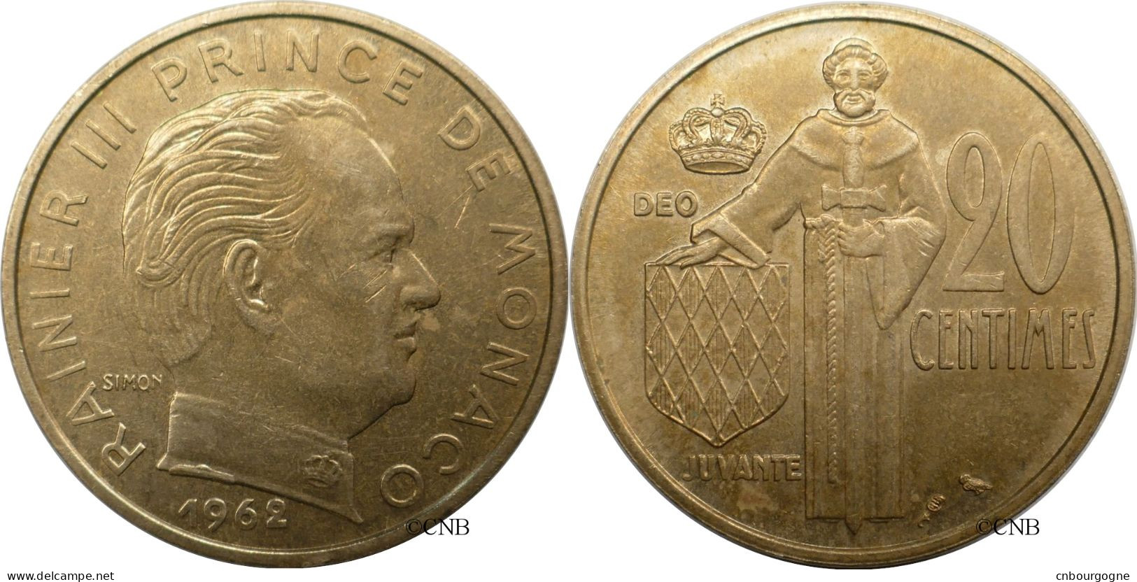 Monaco - Principauté - Rainier III - 20 Centimes 1962 - TTB+/AU50 - Mon6600 - 1960-2001 Franchi Nuovi