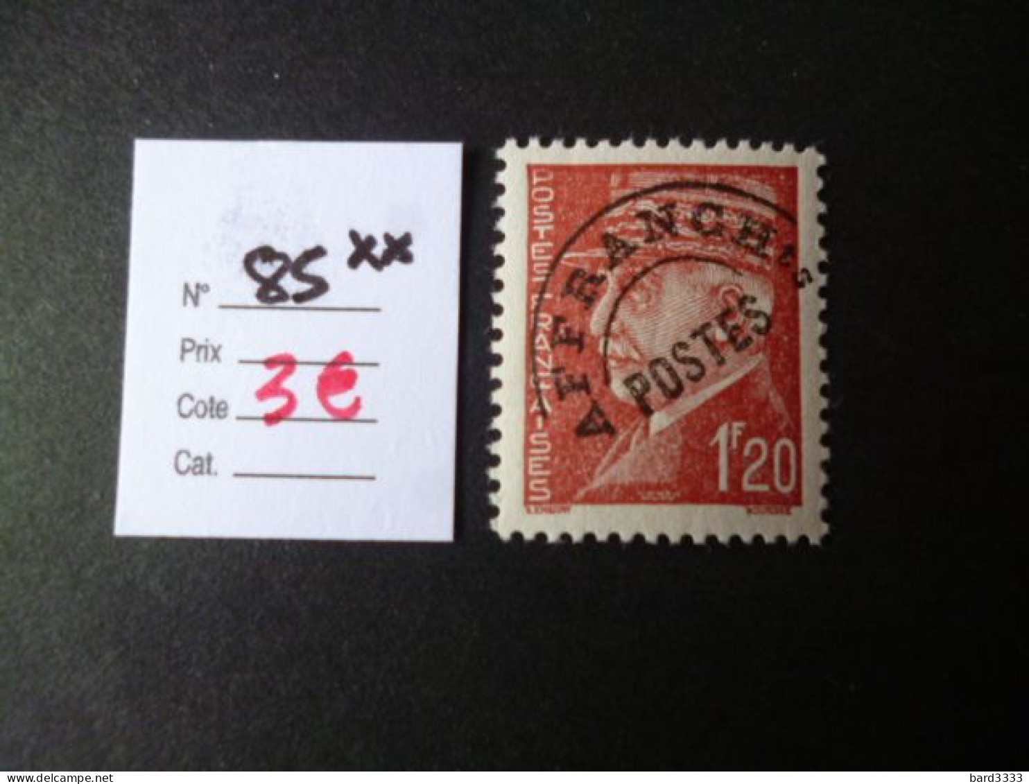 Timbre France Neuf ** Préoblitéré N° 85 Cote 3 € - 1893-1947