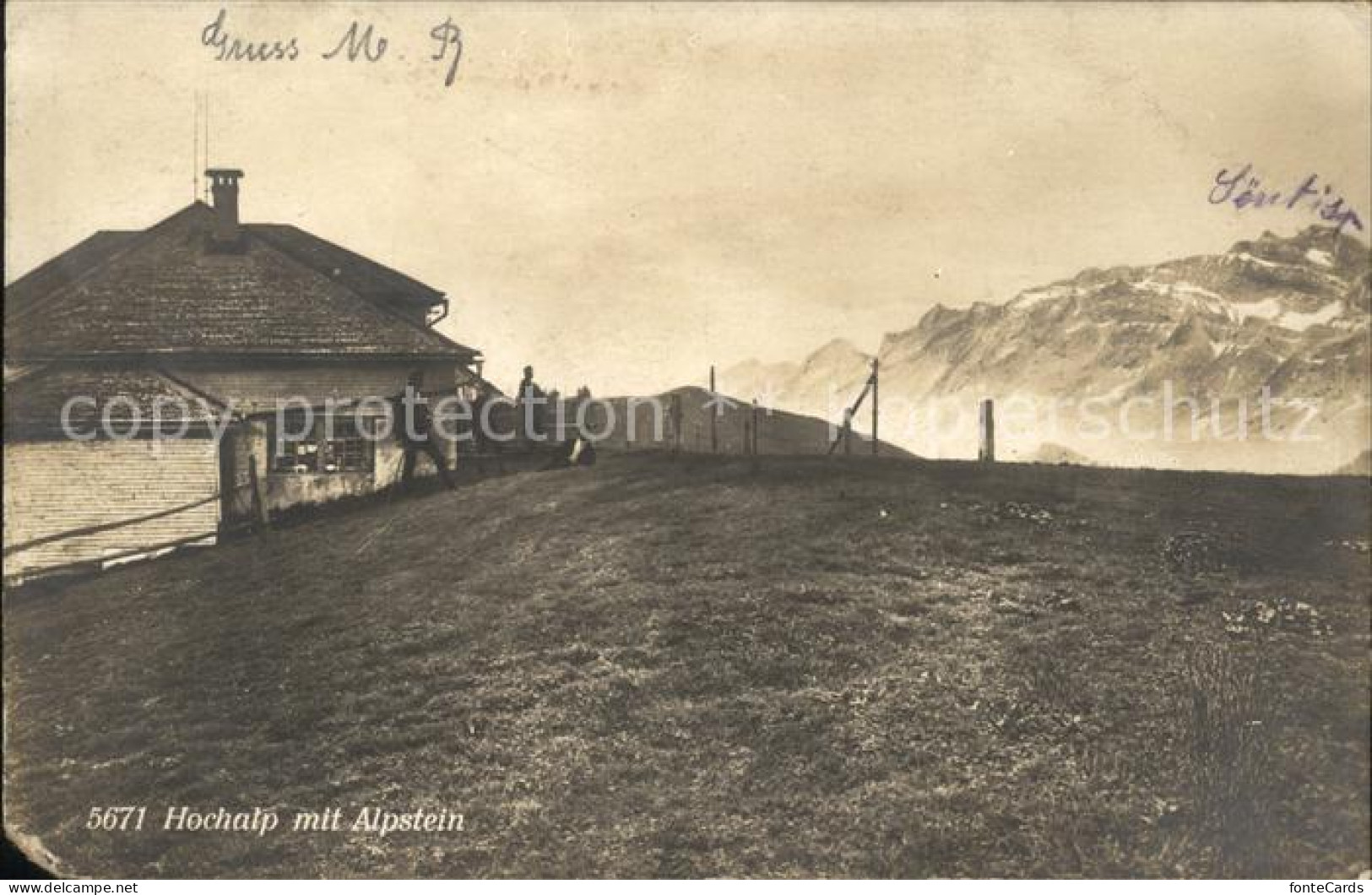 11742235 Urnaesch AR Hochalp Mit Alpstein Urnaesch - Autres & Non Classés