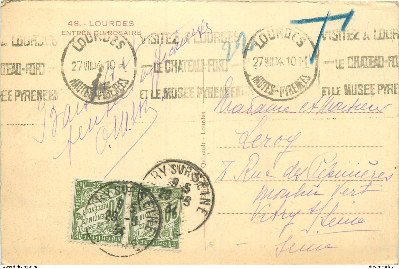 (S) Superbe LOT n°16 de 50 cartes postales anciennes régionalisme dont Châteaux