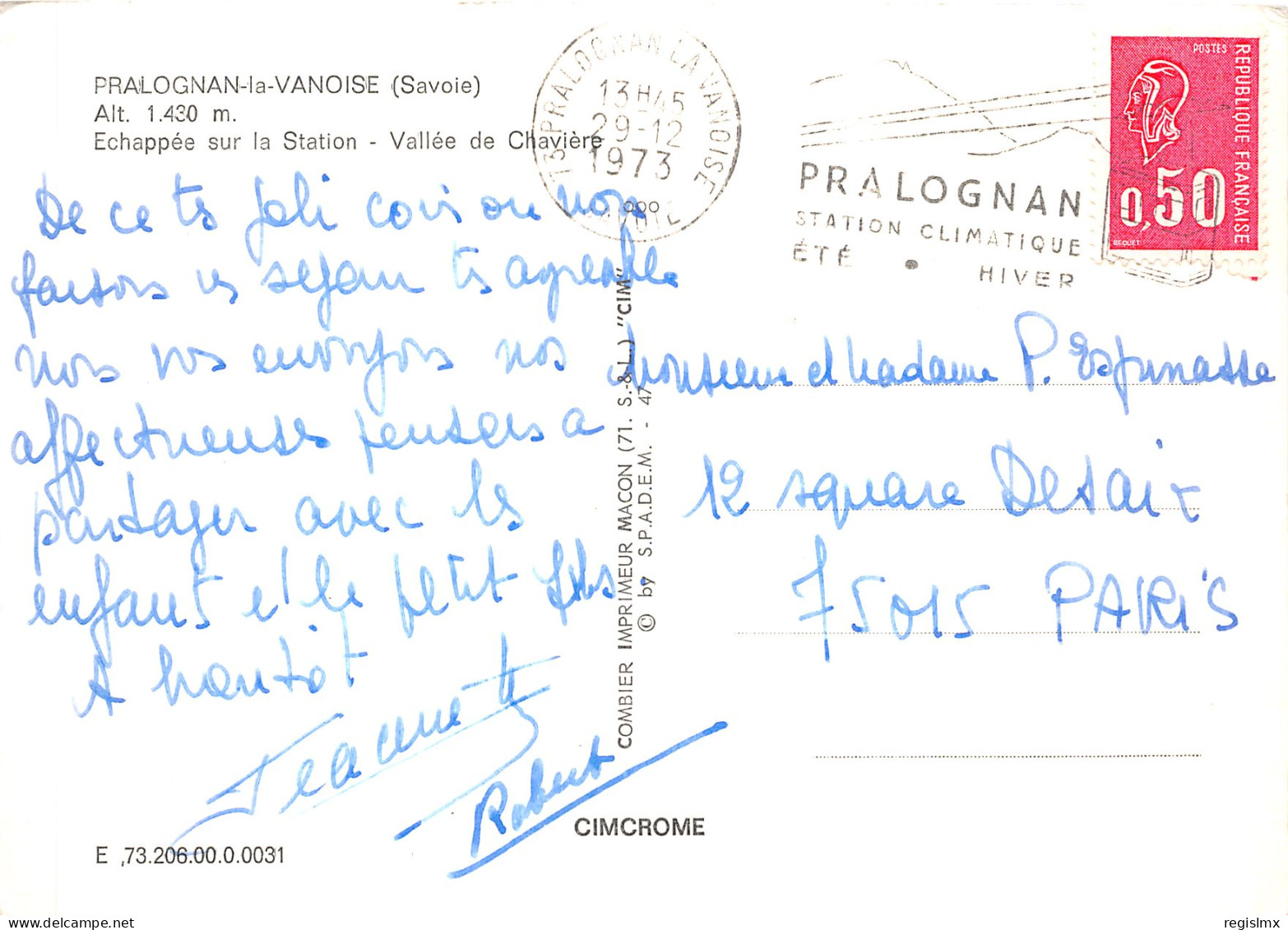 73-PRALOGNAN LA VANOISE-N°T1064-D/0231 - Pralognan-la-Vanoise
