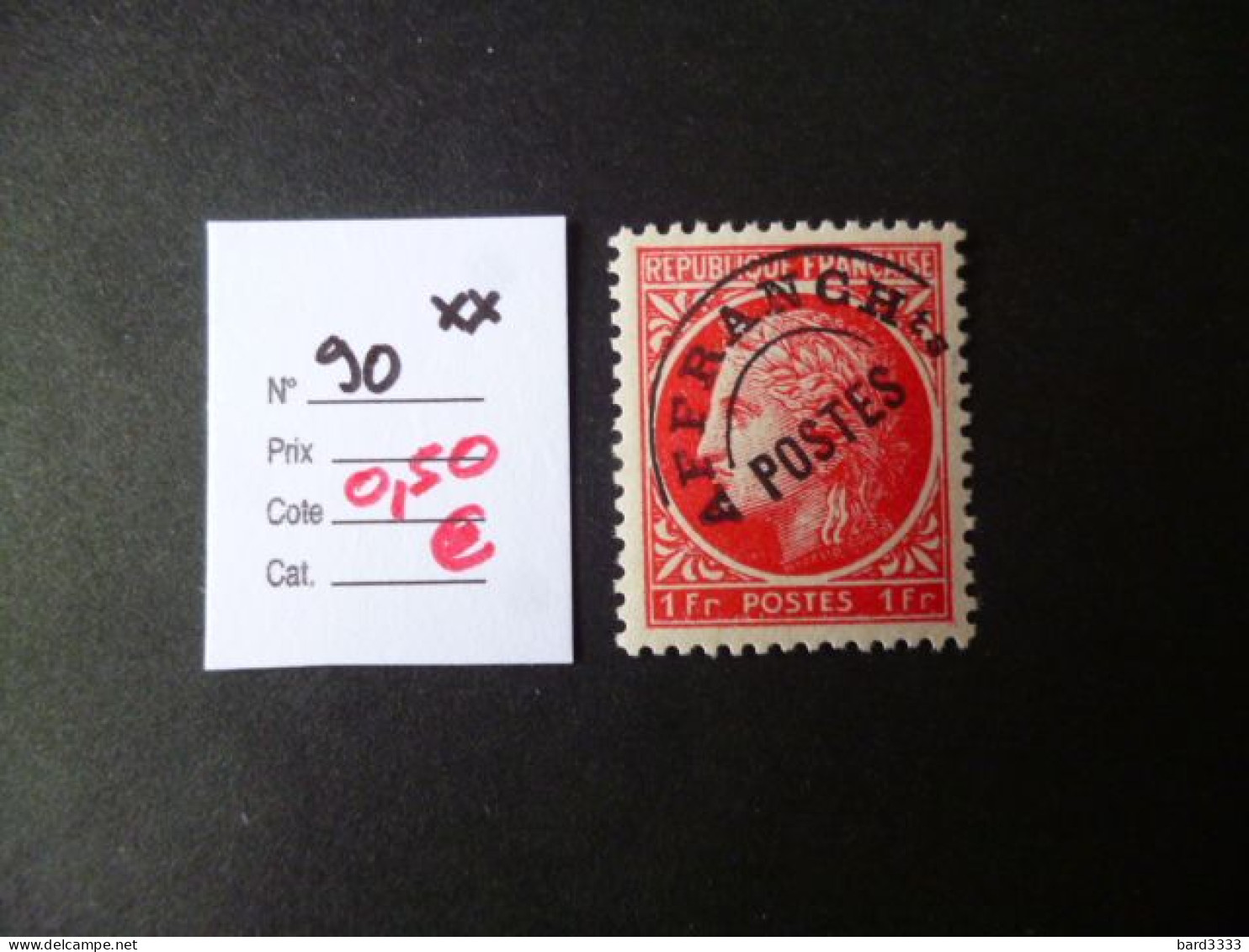 Timbre France Neuf ** Préoblitéré N° 90 Cote 0,50 € - 1893-1947